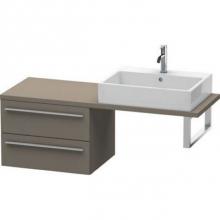 Duravit XL542809090 - Duravit X-Large Vanity Unit for Console  Flannel Gray Satin Matte