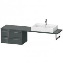 Duravit XL544803838 - Duravit X-Large Vanity Unit for Console  Dolomiti Gray High Gloss