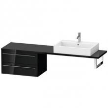 Duravit XL544804040 - Duravit X-Large Vanity Unit for Console  Black High Gloss