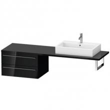 Duravit XL545904040 - Duravit X-Large Vanity Unit for Console  Black High Gloss