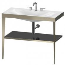 Duravit XV4716TB140 - Duravit XViu C-Bonded Set With Metal Console  Black High Gloss