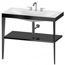 Duravit XV4716TB240 - Duravit XViu C-Bonded Set With Metal Console  Black High Gloss