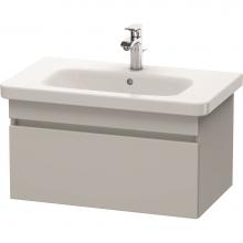 Duravit DS638100707 - Duravit DuraStyle One Drawer Wall-Mount Vanity Unit Concrete Gray