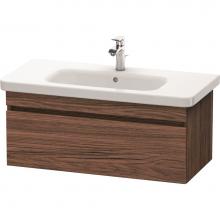 Duravit DS638202121 - Duravit DuraStyle One Drawer Wall-Mount Vanity Unit Walnut Dark