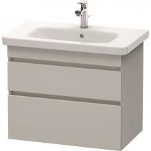 Duravit DS648100707 - Duravit DuraStyle Two Drawer Wall-Mount Vanity Unit Concrete Gray