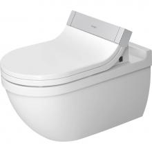 Duravit 2226590092 - Starck 3 Wall-Mounted Toilet Bowl for Shower-Toilet Seat White