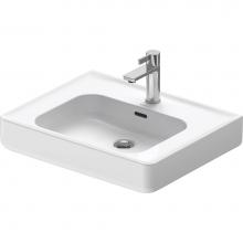 Duravit 2376600000 - Duravit Soleil by Starck 23 5/8'' Rectangular Wall Mounted Sink in White with Single Fau