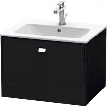 Duravit BR400101016 - Brioso One Drawer Wall-Mount Vanity Unit Oak Black