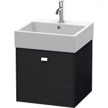 Duravit BR405201016 - Brioso One Drawer Wall-Mount Vanity Unit Oak Black