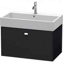 Duravit BR405501016 - Brioso One Drawer Wall-Mount Vanity Unit Oak Black