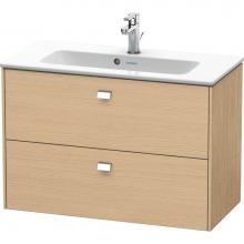 Duravit BR411101030 - Brioso Two Drawer Wall-Mount Vanity Unit Natural Oak