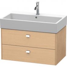 Duravit BR415501030 - Brioso Two Drawer Wall-Mount Vanity Unit Natural Oak