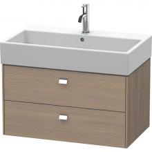 Duravit BR415501035 - Brioso Two Drawer Wall-Mount Vanity Unit Oak Terra