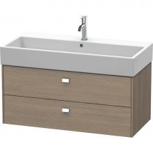 Duravit BR415601035 - Brioso Two Drawer Wall-Mount Vanity Unit Oak Terra