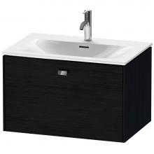 Duravit BR421101016 - Brioso One Drawer Wall-Mount Vanity Unit Oak Black