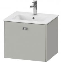 Duravit BR422701007 - Brioso One Drawer Wall-Mount Vanity Unit Concrete Gray