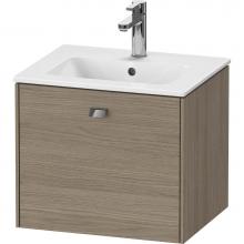 Duravit BR422701035 - Brioso One Drawer Wall-Mount Vanity Unit Oak Terra