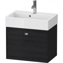 Duravit BR422801016 - Brioso One Drawer Wall-Mount Vanity Unit Oak Black