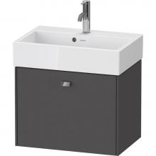 Duravit BR422801049 - Brioso One Drawer Wall-Mount Vanity Unit Graphite