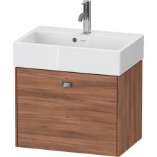 Duravit BR422801079 - Brioso One Drawer Wall-Mount Vanity Unit Walnut