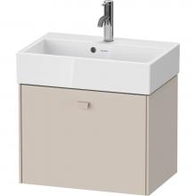 Duravit BR422809191 - Brioso One Drawer Wall-Mount Vanity Unit Taupe