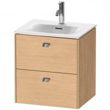 Duravit BR430901030 - Brioso Two Drawer Wall-Mount Vanity Unit Natural Oak