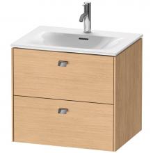 Duravit BR431001030 - Brioso Two Drawer Wall-Mount Vanity Unit Natural Oak