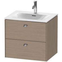 Duravit BR431001035 - Brioso Two Drawer Wall-Mount Vanity Unit Oak Terra