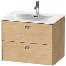 Duravit BR431101030 - Brioso Two Drawer Wall-Mount Vanity Unit Natural Oak