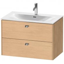 Duravit BR431201030 - Brioso Two Drawer Wall-Mount Vanity Unit Natural Oak