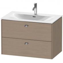 Duravit BR431201035 - Brioso Two Drawer Wall-Mount Vanity Unit Oak Terra