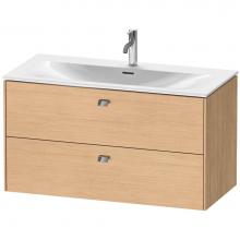 Duravit BR431301030 - Brioso Two Drawer Wall-Mount Vanity Unit Natural Oak