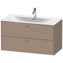 Duravit BR431301035 - Brioso Two Drawer Wall-Mount Vanity Unit Oak Terra