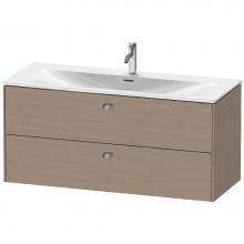 Duravit BR431401035 - Brioso Two Drawer Wall-Mount Vanity Unit Oak Terra