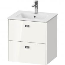 Duravit BR432701022 - Brioso Two Drawer Wall-Mount Vanity Unit White