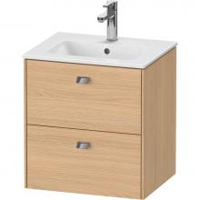 Duravit BR432701030 - Brioso Two Drawer Wall-Mount Vanity Unit Natural Oak