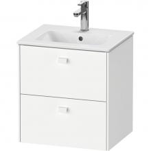 Duravit BR432701818 - Brioso Two Drawer Wall-Mount Vanity Unit White