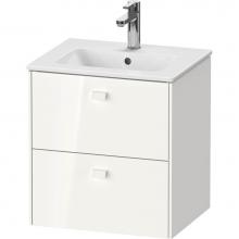 Duravit BR432702222 - Brioso Two Drawer Wall-Mount Vanity Unit White