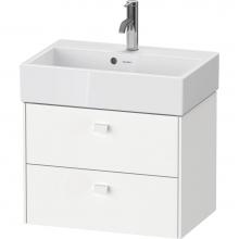 Duravit BR432801818 - Brioso Two Drawer Wall-Mount Vanity Unit White