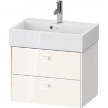 Duravit BR432802222 - Brioso Two Drawer Wall-Mount Vanity Unit White