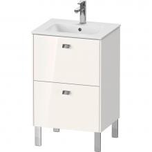 Duravit BR440801022 - Brioso Two Drawer Floorstanding Vanity Unit White