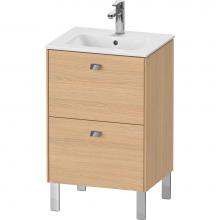 Duravit BR440801030 - Brioso Two Drawer Floorstanding Vanity Unit Natural Oak