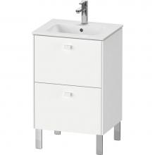 Duravit BR440801818 - Brioso Two Drawer Floorstanding Vanity Unit White