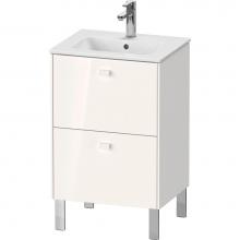 Duravit BR440802222 - Brioso Two Drawer Floorstanding Vanity Unit White