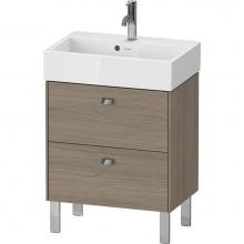 Duravit BR440901035 - Brioso Two Drawer Floorstanding Vanity Unit Oak Terra