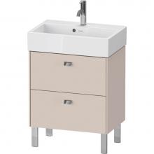 Duravit BR440901091 - Brioso Two Drawer Floorstanding Vanity Unit Taupe