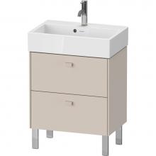 Duravit BR440909191 - Brioso Two Drawer Floorstanding Vanity Unit Taupe