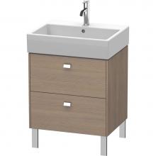 Duravit BR443301035 - Brioso Two Drawer Floorstanding Vanity Unit Oak Terra