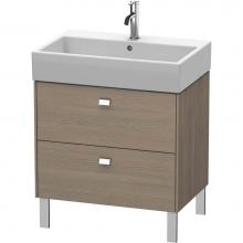 Duravit BR443401035 - Brioso Two Drawer Floorstanding Vanity Unit Oak Terra