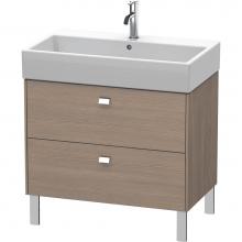 Duravit BR443501035 - Brioso Two Drawer Floorstanding Vanity Unit Oak Terra